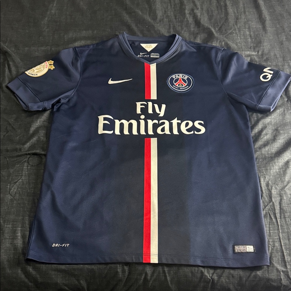 VINTAGE PSG #10 Zlatan Ibrahimovic 2014-15 Home Nike Jersey - Picture 2 of 12